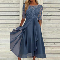 Elegantes Damen Abendkleid in Dunkelblau – Dunkelblau