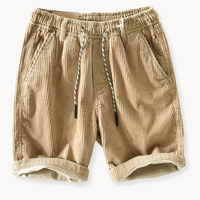 Verstellbare Cord Herren Shorts – Khaki