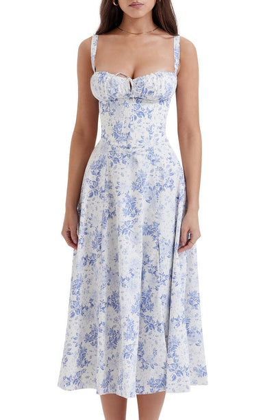 Amara - Florales Midi-Kleid