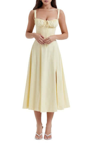 Amara - Florales Midi-Kleid