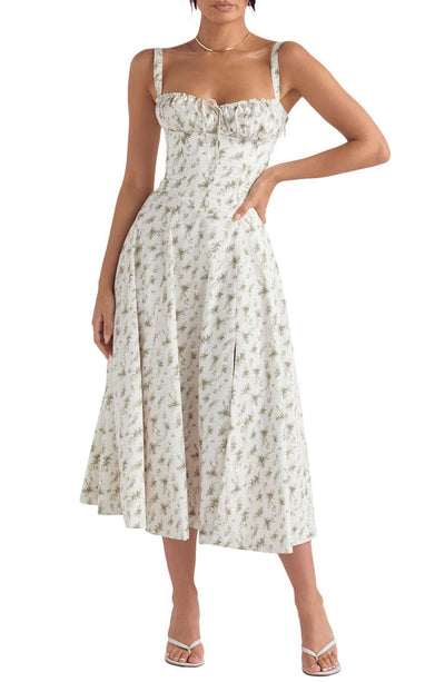 Amara - Florales Midi-Kleid