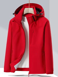 Wasserdichte Damen-Winterjacke mit Polar Fleece | Outdoor-Funktionsjacke für kalte Tage – Rot