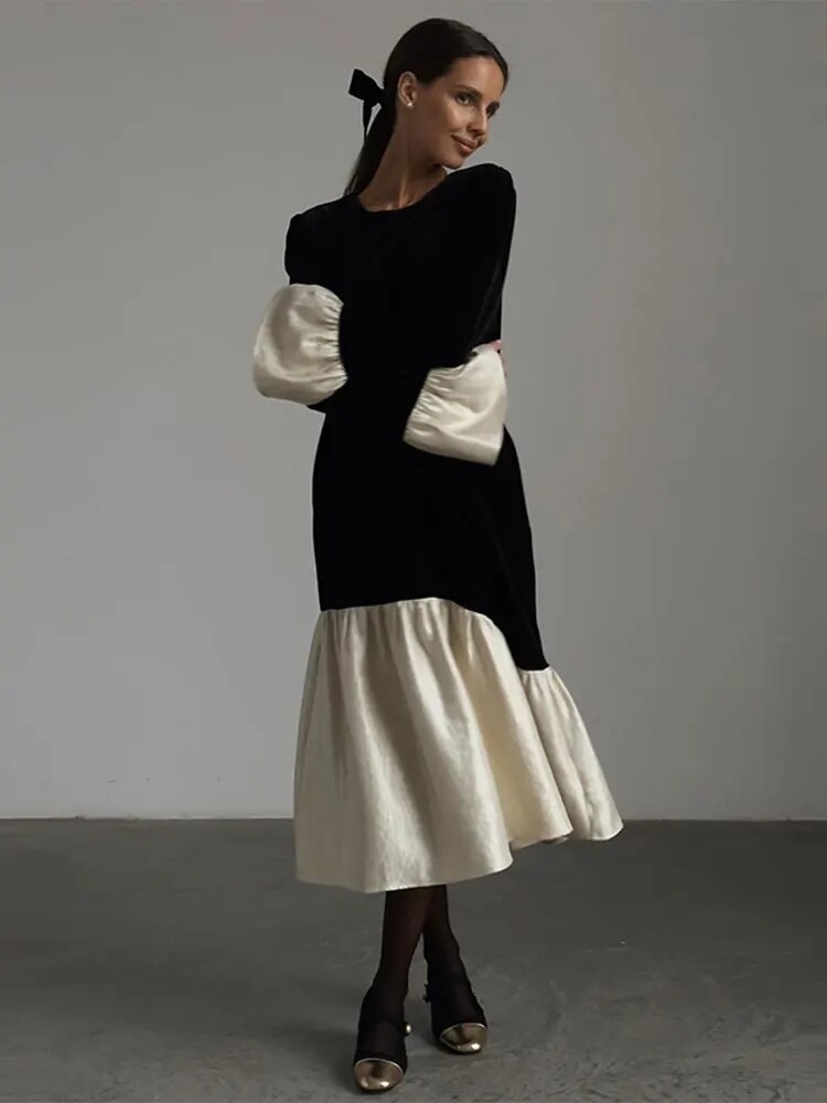 Mirabelle - Elegantes Langarmkleid
