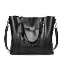 Klara | Luxuriöse Lederhandtasche – Schwarz