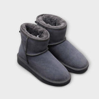 Milena – Gefütterte Winter-Boots mit Knöchelhöhe – Grau