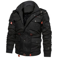 Winterjacke Herren Outdoor Warm | Pufferjacke Vielseitig – Schwarz
