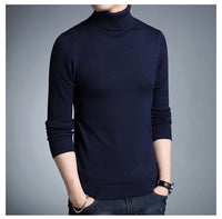 Herren-Rollkragenpullover - KORELIN – Marine