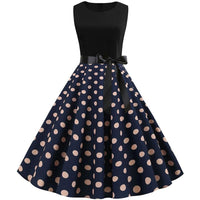 Rockabilly-Polka-Punkte – Blau