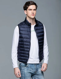 Weste für Herren - Moderne Ärmellose Sommerjacke – Marine