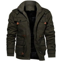 Winterjacke Herren Outdoor Warm | Pufferjacke Vielseitig – Grün