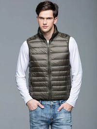 Weste für Herren - Moderne Ärmellose Sommerjacke – Braun