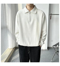 Hubert - Britischer Eleganz-Pullover für Herren – Weiß