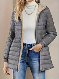 Warme & Winddichte Winterjacke für Damen – Grau
