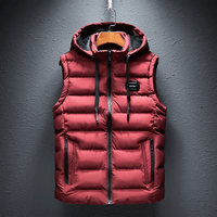 GRIFFINE – Ärmelose Outdoor-Jacke – Rot