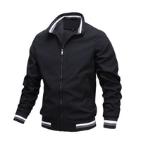Herren Übergangsjacke Bomberstil | Lässiger Look – Schwarz
