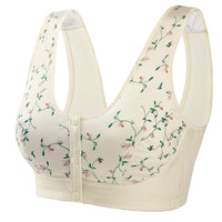 Bügelloses Bralette Für Damen | Knopfverschluss Vorne – Beige