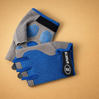 Halbfingerhandschuhe für Radfahren und Outdoor-Aktivitäten – Atmungsaktives und rutschfestes Design – Blau