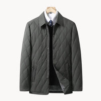 Herren-Steppjacke mit gleichmäßiger Steppung | neutrale Ausführung – Grün