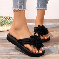 Lina | Stilvolle Zehentrenner Damen Chic – Schwarz