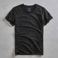 JEAN - VINTAGE-BAUMWOLL-T-SHIRT – Schwarz