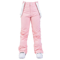 Unisex-Skihose mit Trägersystem | wintertauglich – Rosa