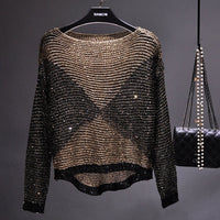 Sanura - Elegantes langärmeliges Oberteil – Gold