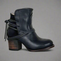 Damaris | Vintage Western Boots für einen einzigartigen Look – Schwarz