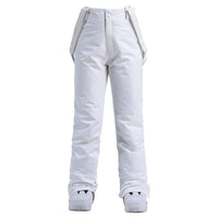 Unisex-Skihose mit Trägersystem | wintertauglich – Weiß