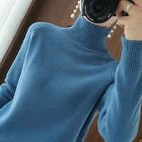 Catharina | Ein Rollkragenpullover für Winter und Frühling! – Blau