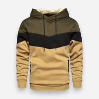 Sportlicher Herren Hoodie mit Kapuze – Olivegrün
