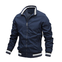 Herren Übergangsjacke Bomberstil | Lässiger Look – Dunkelblau
