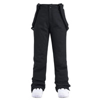 Unisex-Skihose mit Trägersystem | wintertauglich – Schwarz