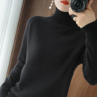 Catharina | Ein Rollkragenpullover für Winter und Frühling! – Schwarz