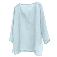 Bianca - Hørbluse - Sommer Chic – Hellblau