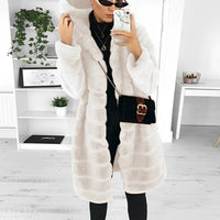 Weicher Modemantel für Frauen - Annabelle – Beige