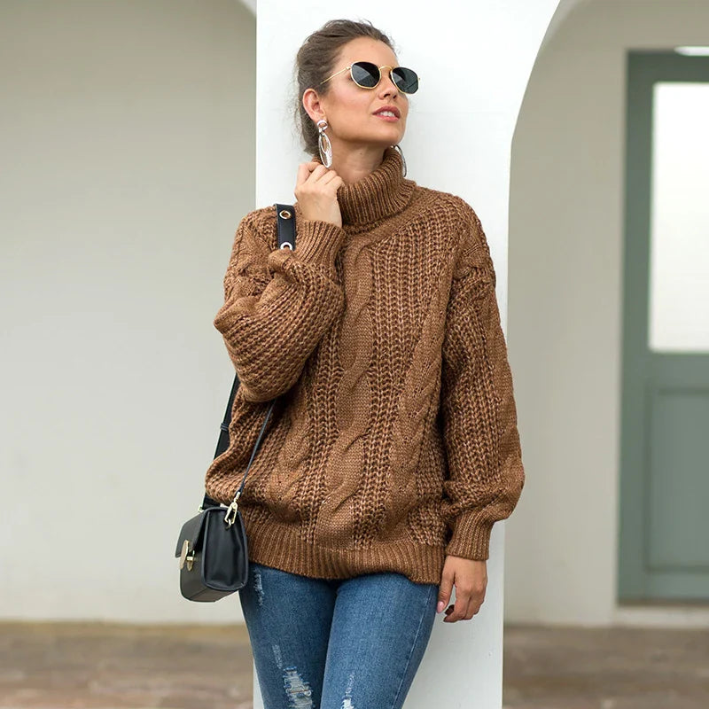 Reinatha | Langarm-Rollkragenpullover für Damen
