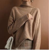 Dicker Pullover für Frauen - NALI – Camel