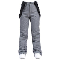 Unisex-Skihose mit Trägersystem | wintertauglich – Grau