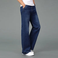 FRED - JEANS MIT WEITEM SCHNITT – Dunkelblau