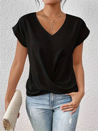 Daniela | Lässiges T Shirt – Schwarz