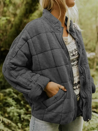 Rella | Mutige & Gemütliche Oversize Daunenjacke – Grau