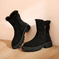 Damen Winter Thermo-Knöchel Stiefel | Warme – Schwarz