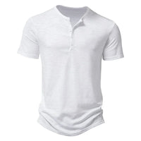 Theo | Herren Kragen-T-Shirt – Weiß