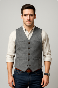 Henrik Blazer-Weste – Grau