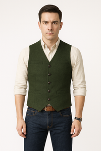 Henrik Blazer-Weste – Grün