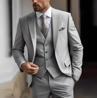 Abenner - Eleganter dreiteiliger Anzug – Grau