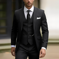 Abenner - Eleganter dreiteiliger Anzug – Schwarz