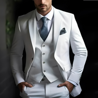 Abenner - Eleganter dreiteiliger Anzug – Weiß