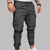 Cargohosen für Herren - Slim Fit Sommerhose mit Taschen – Grau