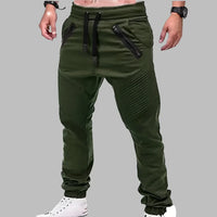 Cargohosen für Herren - Slim Fit Sommerhose mit Taschen – Olivgrün